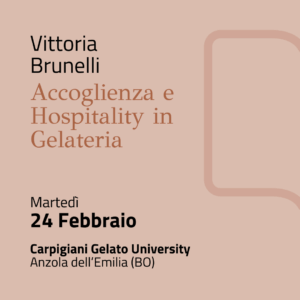 24 Febbraio | Accoglienza e Hospitality in Gelateria